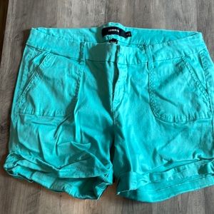 Torrid Turquoise Women Shorts